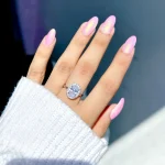 انگشتر oval جواهری قابل تنظیم