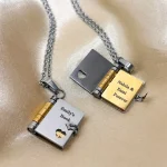 گردنبند دفتر عشق استیل
