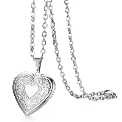 گردنبند لاکت قلب عکس استیل