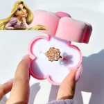 انگشتر راپانزل صورتی استیل طلایی