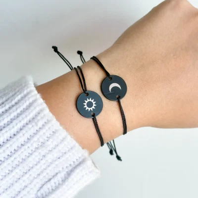 ست دستبند کاپلی ماه خورشید