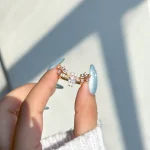حلقه شاخ گوزن جواهری قابل تنظیم