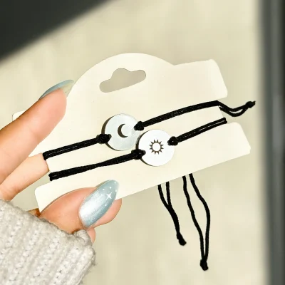 ست دستبند کاپلی ماه خورشید