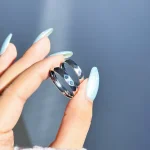 حلقه لوزی استیل نامزدی استیل