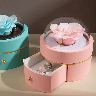 جعبه گل رز جاودان کشودار