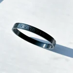 بنگل یونانی مشکی استیل