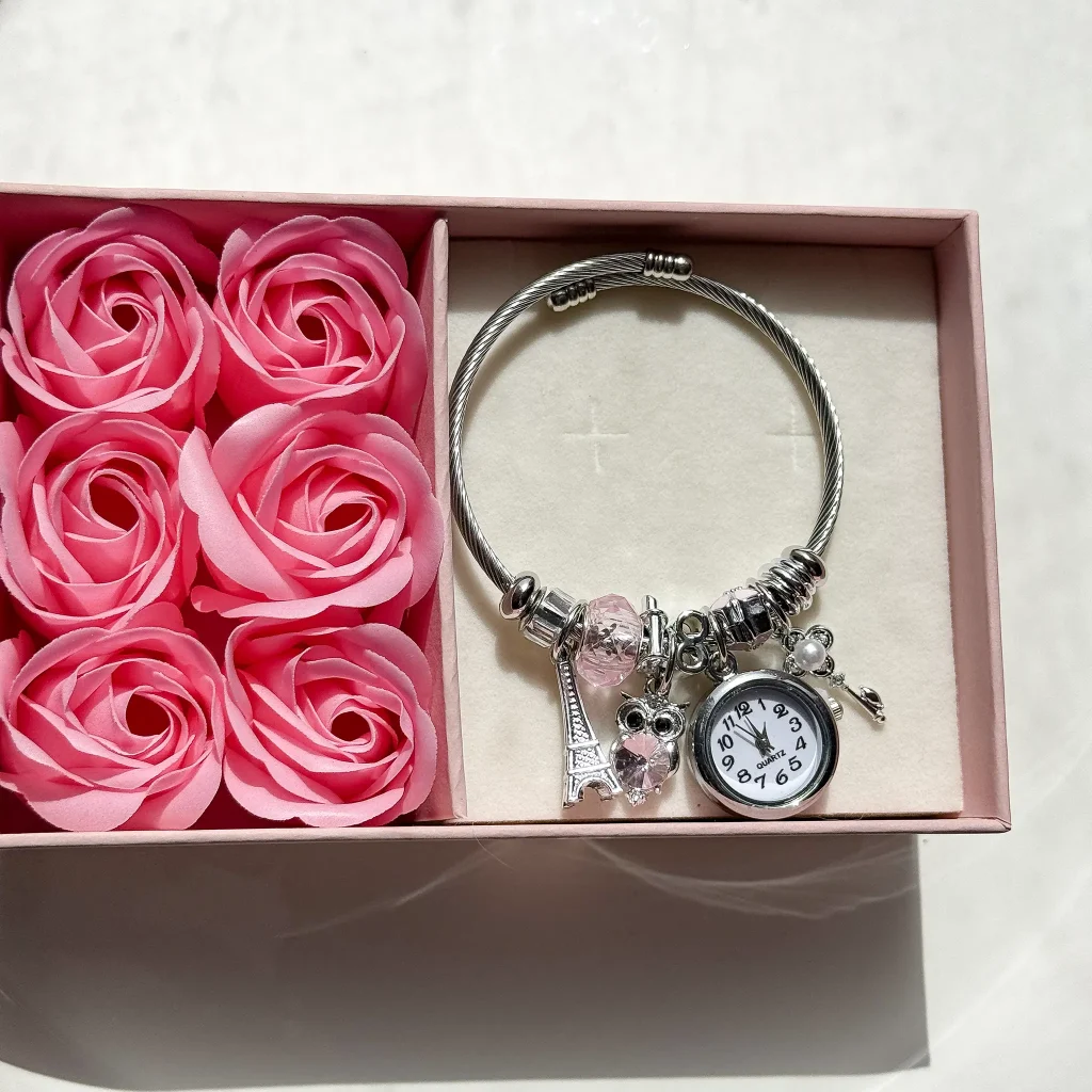 دستبند پاندورا جغد ایفل ساعت کلید
