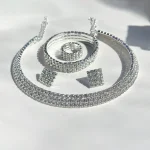 ست چوکر کامل جواهری 3 لاین / تک لاین