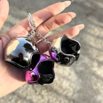 جاسوئیچی کلاه کاسکت کرومی نقره ای ذغالی سرخابی