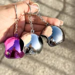 جاسوئیچی کلاه کاسکت کرومی نقره ای ذغالی سرخابی