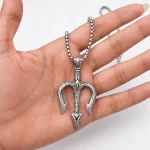 گردنبنبد پوزئیدون زنجیر ویتالی استیل