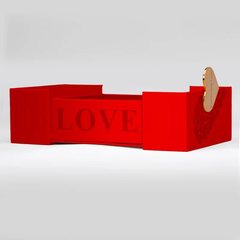 باکس گل رز جاودان Everlasting Love باکس تمام گل رز جاودان جعبه گل رز جاودان love جعبه تمام گل رز جاودان عشق قرمز جواهری ولنتاین سورپرایز