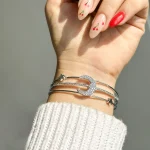 بنگل ماه ستاره تنیسی جواهری