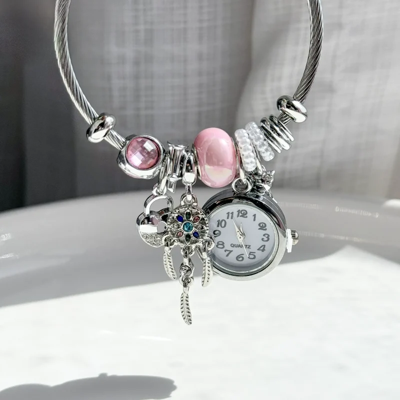 بنگل پاندورا Dreamcatcher قلب ساعت