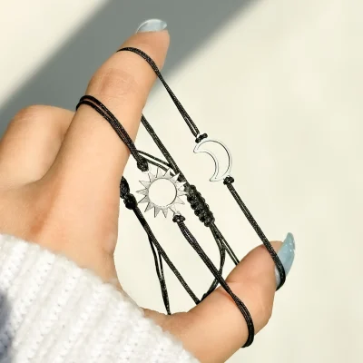 ست دستبند کاپلی ماه خورشید