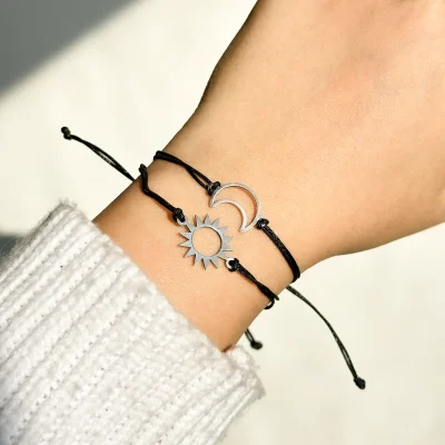 ست دستبند کاپلی ماه خورشید