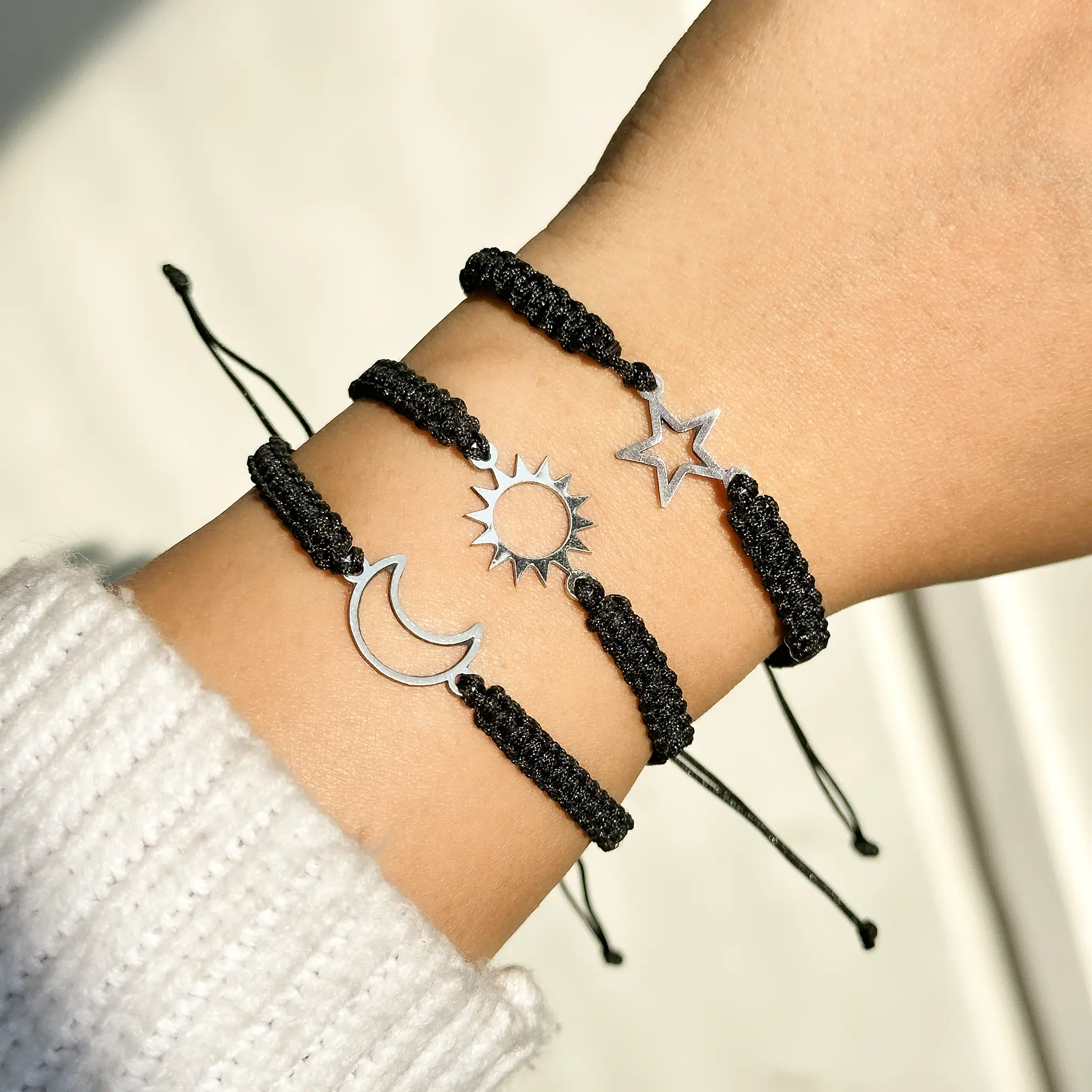 IMG_7511 دستبند کاپلی ماه خورشید ستاره