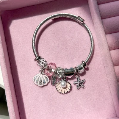 دستبند پاندورا صدف ستاره دریایی