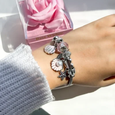 دستبند پاندورا صدف ستاره دریایی