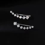 گوشواره 7 کریستال مینیمال