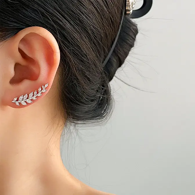 گوشواره برگ گندم مینیمال