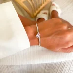 دستبند قلب تنیسی 2MM قفل مارشال