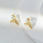 گوشواره دم وال مروارید