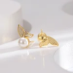 گوشواره دم وال مروارید