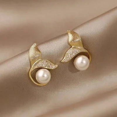 گوشواره دم وال مروارید