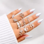 پک انگشتر جغد بال ستاره برگ فلش