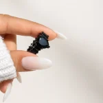 ست انگشتر کاپلی بلک جواهری اشکی - Image 2
