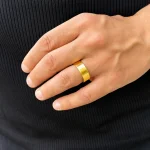 حلقه بیسک پهن استیل - Image 2