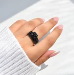 ست حلقه بلک رویال جواهری