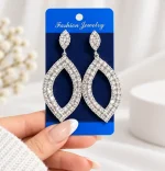 گوشواره آویزدار اشک جواهری