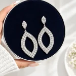 گوشواره آویزدار اشک جواهری