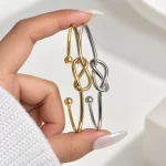 بنگل گره مینیمال فری سایز استیل