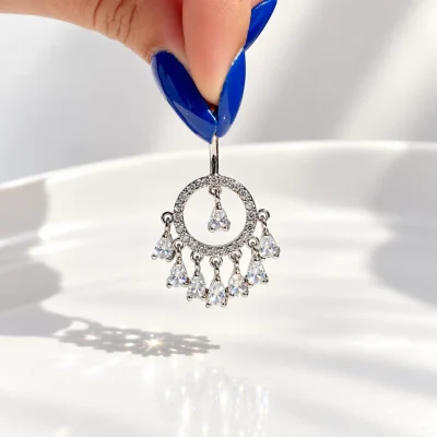 پیرسینگ ناف دریم کچر جواهری پین استیل